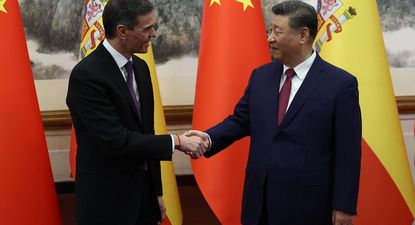Pedro Sánchez y Xi Jinping