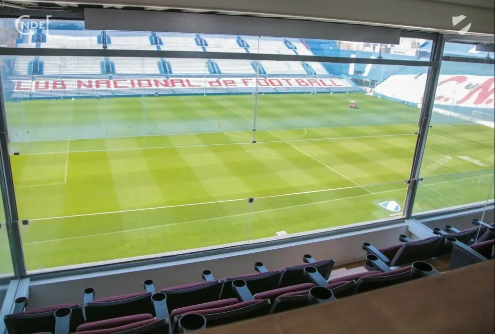 La vista de la cancha del Gran Parque Central desde uno de los nuevos palcos entregados