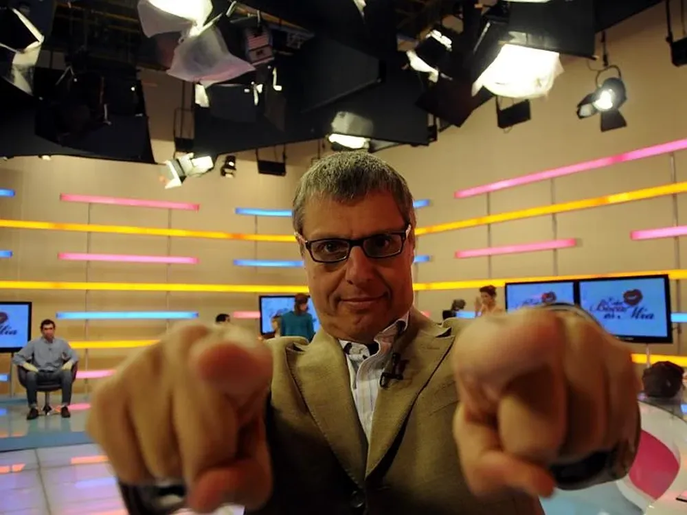 Abdala en el set de Esta boca es mía, en La Tele