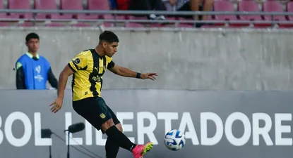 Mathías De Ritis en la Copa Libertadores Sub-20 de 2022, que ganó Peñarol