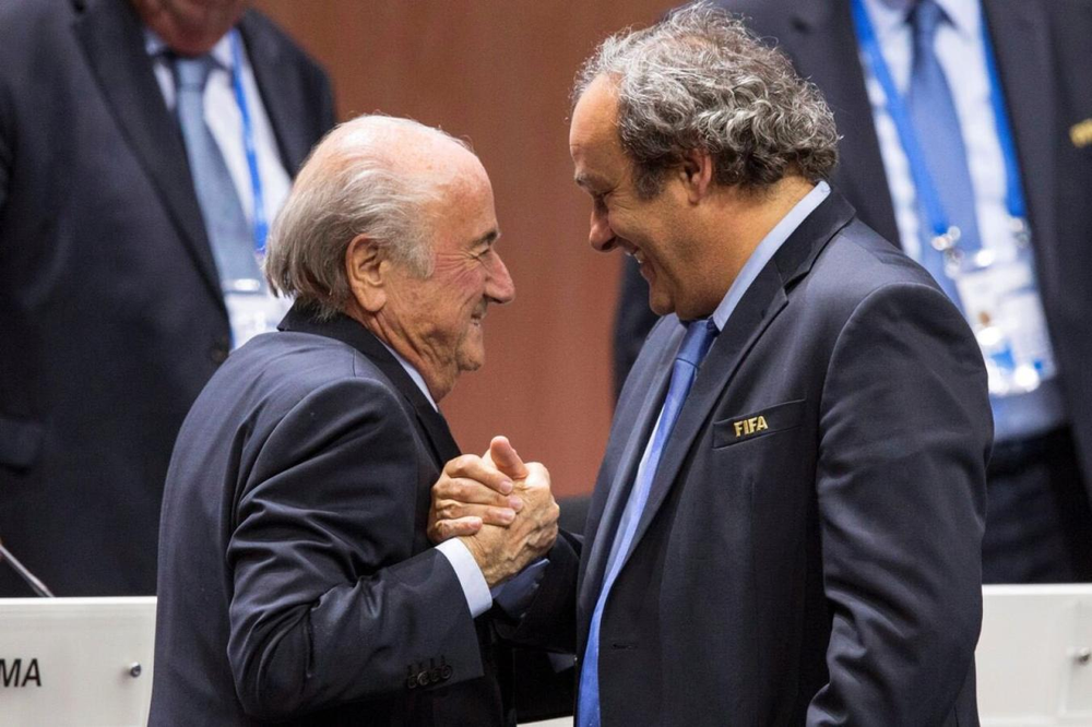Joseph Blatter y Michel Platini