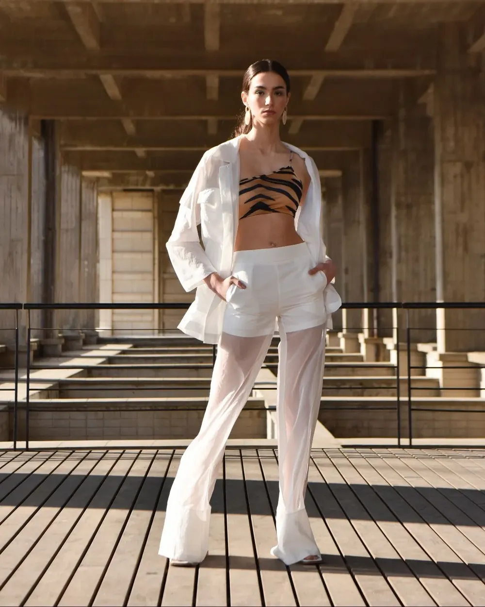 Mandinga en la pasarela lanzamiento Moweek en la FING