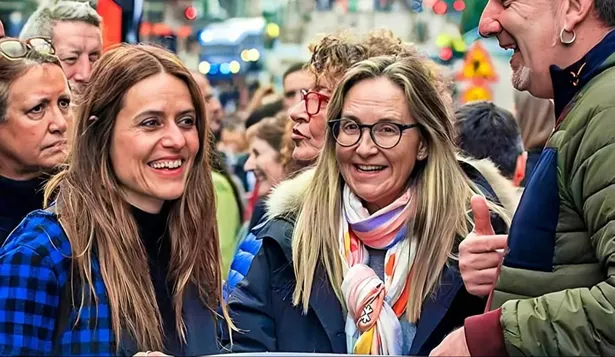 Itziar Ituño, actriz de Series como La casa de papel en la marcha de Bilbao 