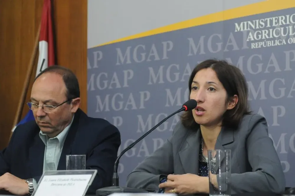 Adrián Tambler, subdirector de Opypa, y Laura Piedrabuena, directora de DIEA.