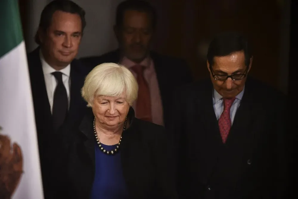 La secretaria del Tesoro de Estados Unidos, Janet Yellen, dijo que las sanciones eran una presión sobre los proveedores de Rusia.