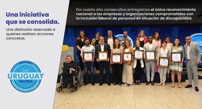 Uruguay valora: un sello que reconoce el compromiso empresarial con la inclusión laboral