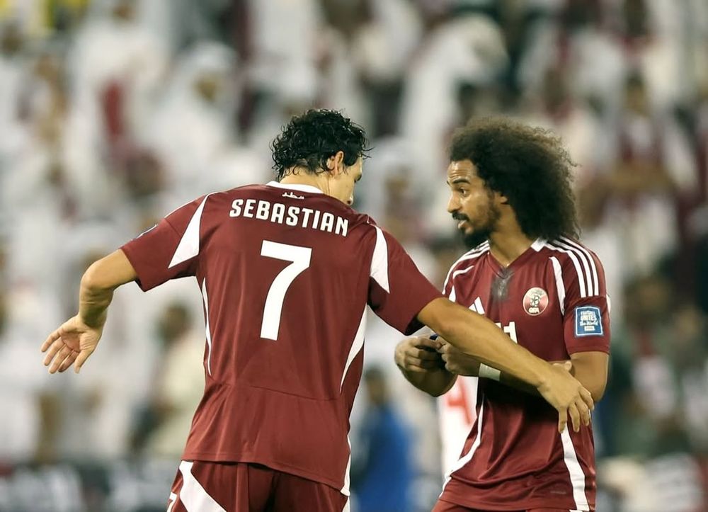 Sebastián Soria y Akram Afif
