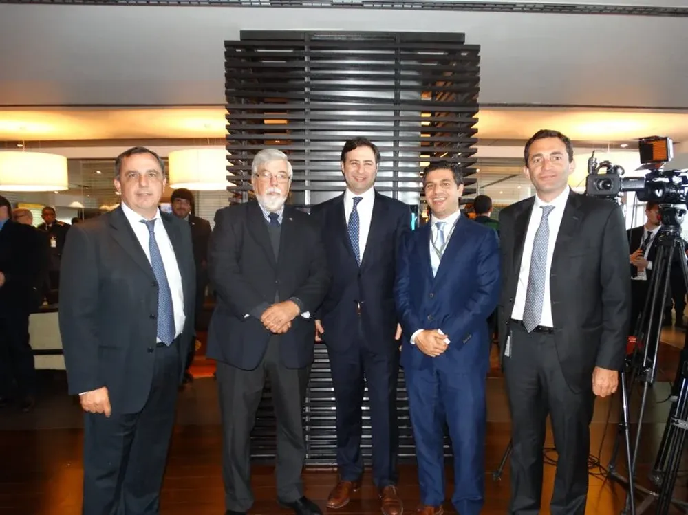 Eduardo Acosta, Bonomi, Martin Eurnekian, Ricardo Cerri y Diego Arrosa