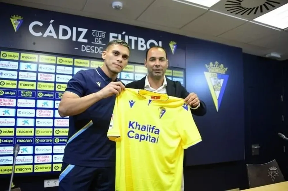 Ocampo en su presentación en Cádiz