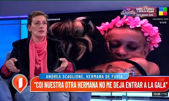 Andrea, la hermana de Furia, destapó todos los conflictos familiares