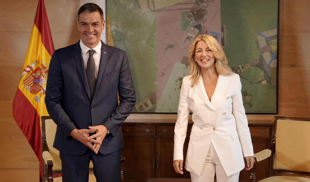 Pedro Sánchez y Yolanda Díaz