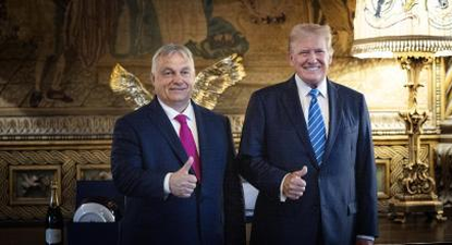 El primer ministro de Hungría, Viktor Orbán y Donald Trump.