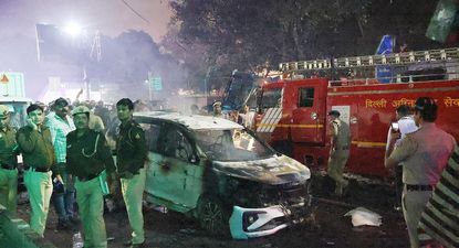 Explotó un vehículo en el centro de Nueva Delhi: ocho muertos. EFE.