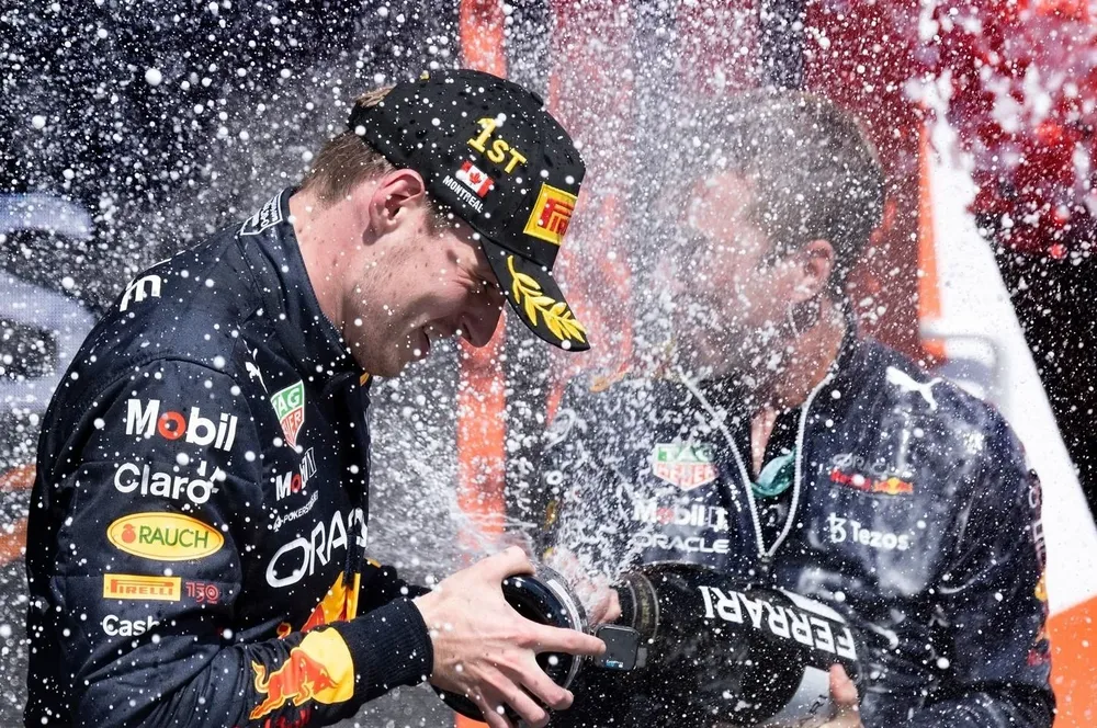 Verstappen celebró otra victoria, esta vez, en Canadá