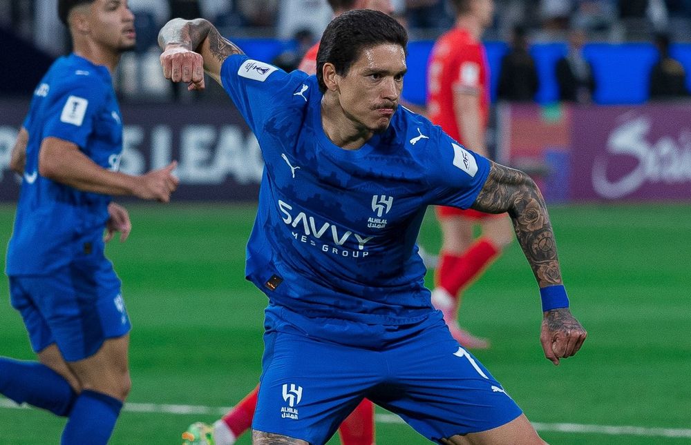 Darwin Núñez celebra un nuevo gol para Al-Hilal