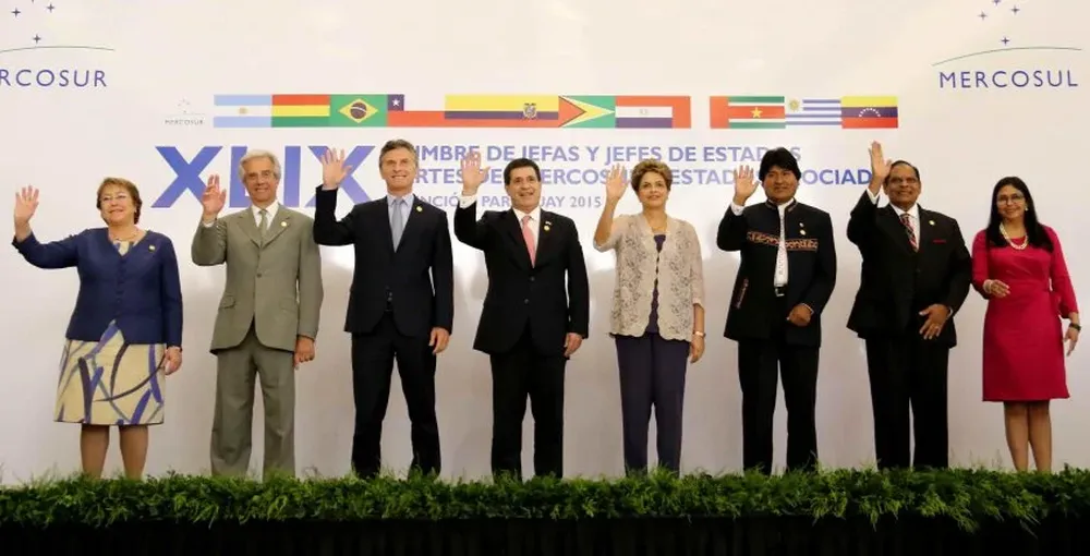 Los mandatarios de los países miembro del Mercosur el pasado diciembre en Asunción