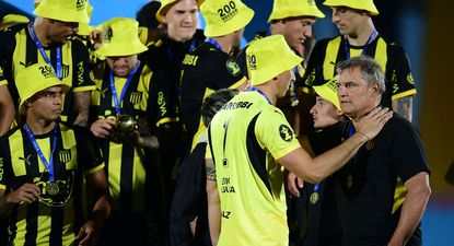 Sebastián Britos y Diego Aguirre en Peñarol