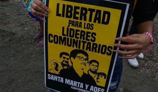 Los ambientalistas conocidos como "Los 5 de Santa Marta" fueron detenidos en enero de 2023.