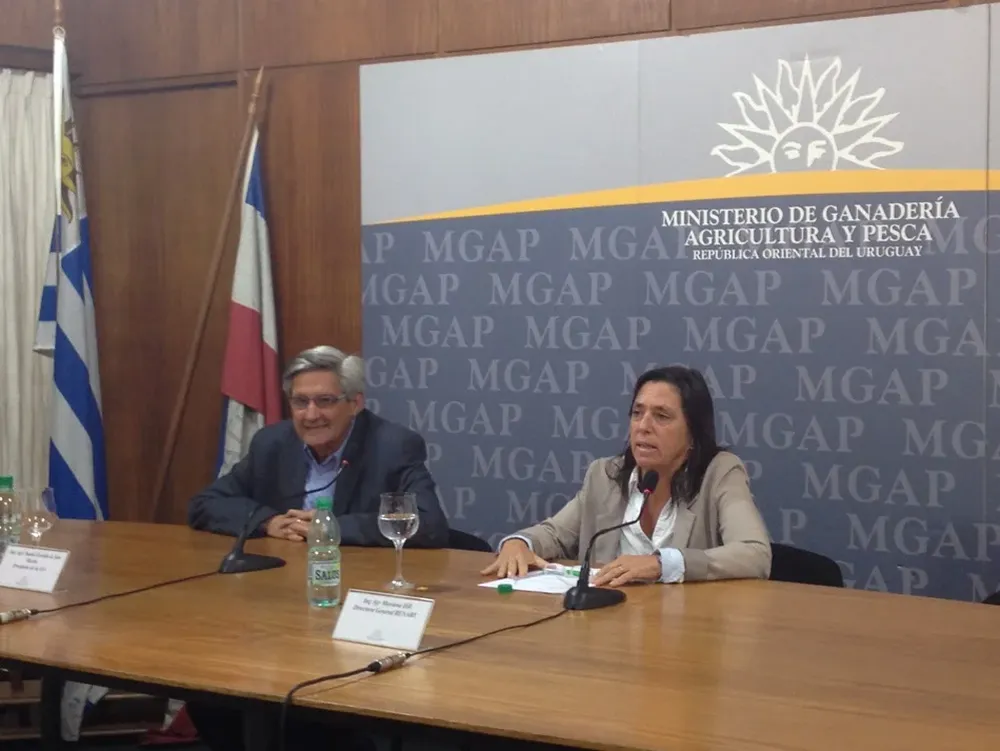 Daniel Zorrilla de San Martín y Mariana Hill en el MGAP