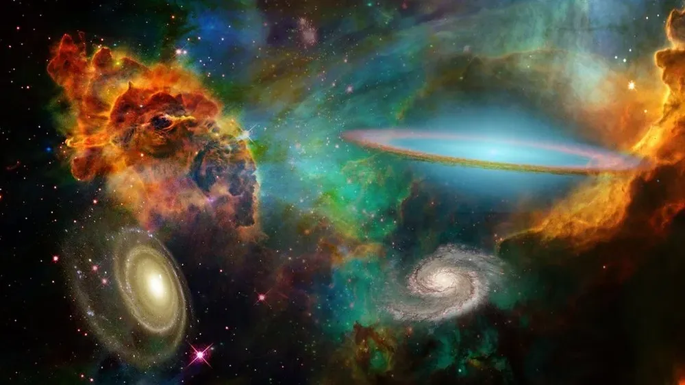 El universo está compuesto por un gran número de galaxias.