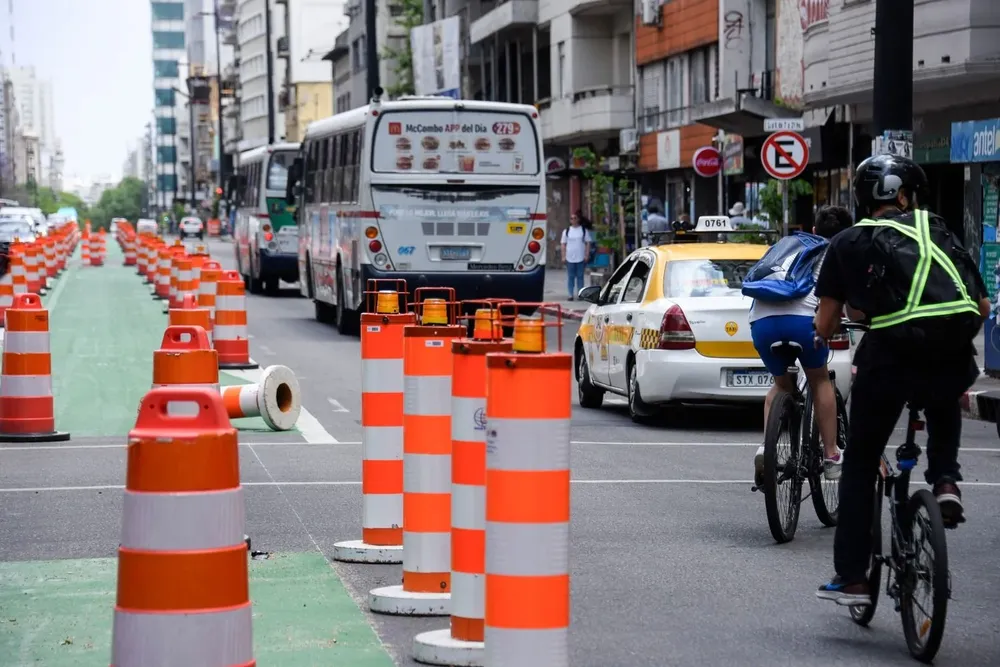 Obra de la ciclovía