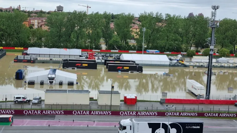Así está el circuito de Ímola