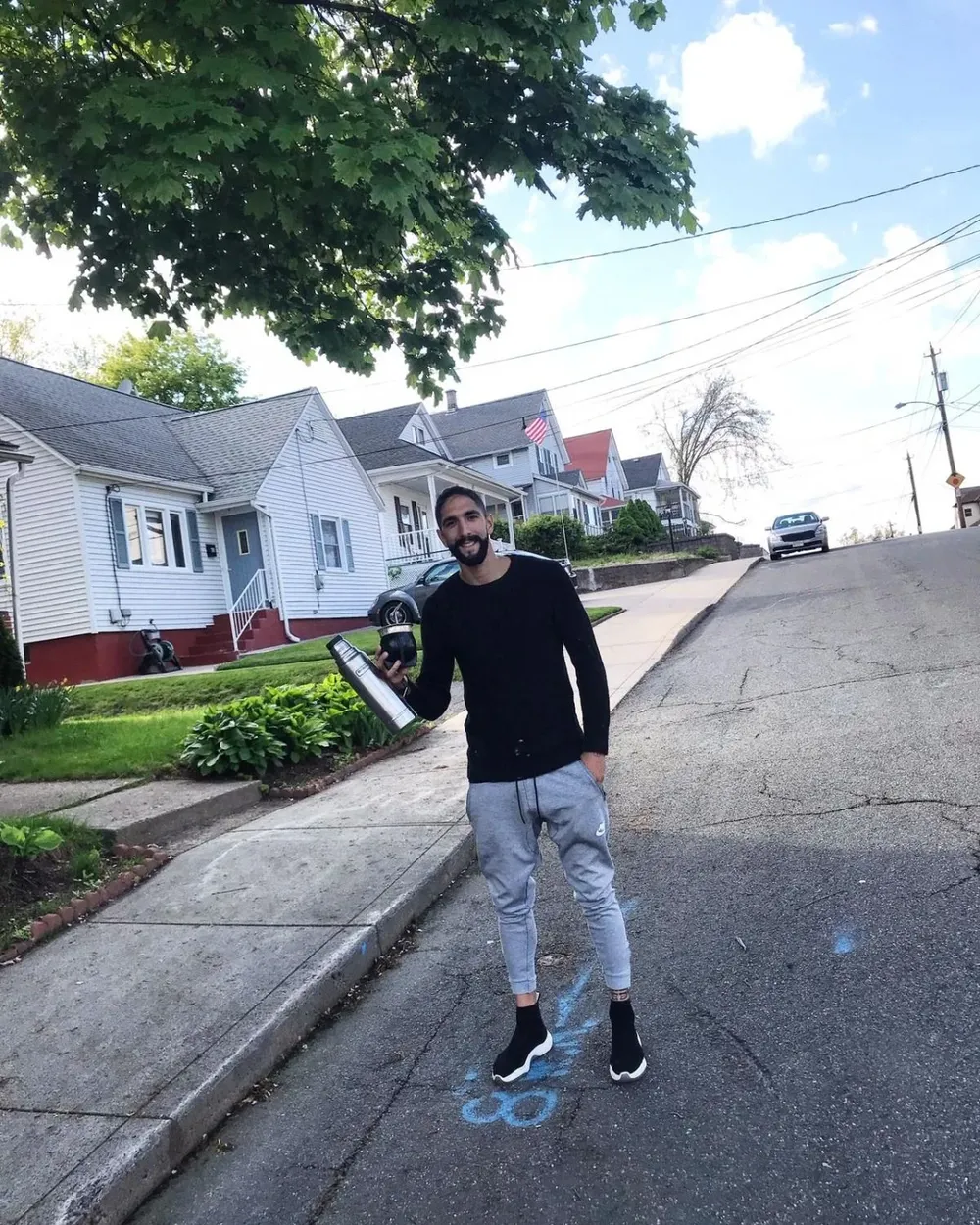 Rosano con el mate en Massachusetts