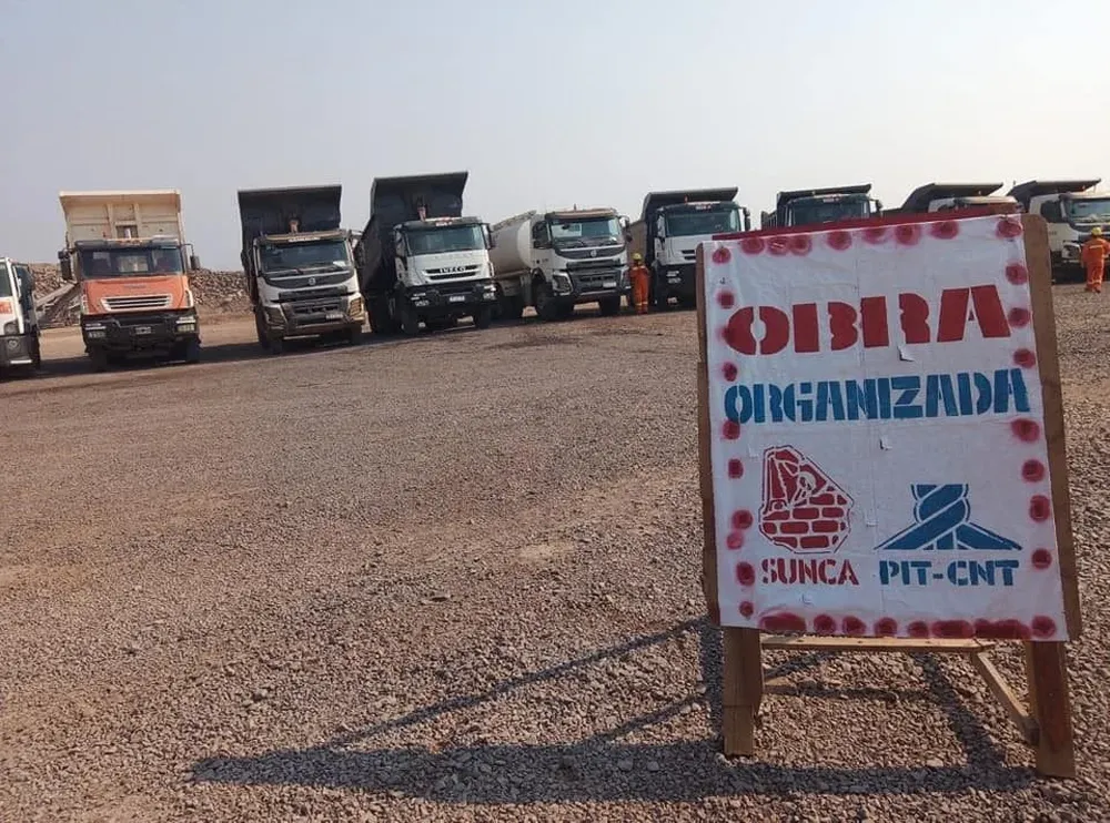 La obra está paralizada desde el pasado miércoles.