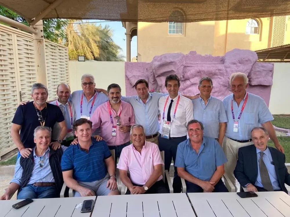 La foto tras el asado en Doha