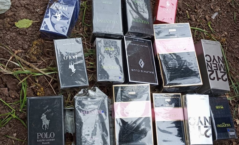 Algunos de los perfumes incautados por la Policía