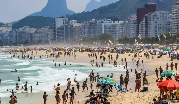 Vista aérea de las playas de Río de Janeiro