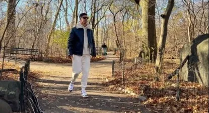 Laborda en el Central Park de Manhattan