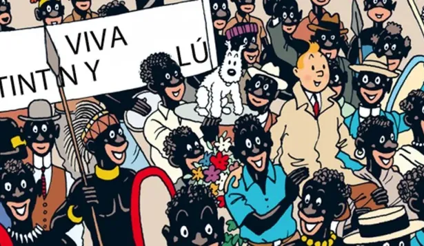 La página Nº 9 del cómic Tintín en el Congo