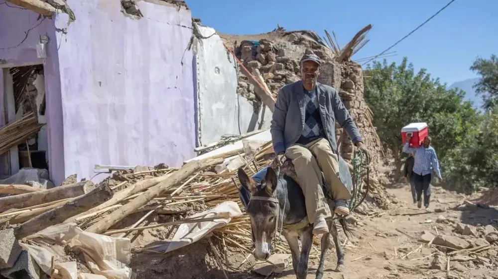 Víctimas del terremoto en Marruecos.