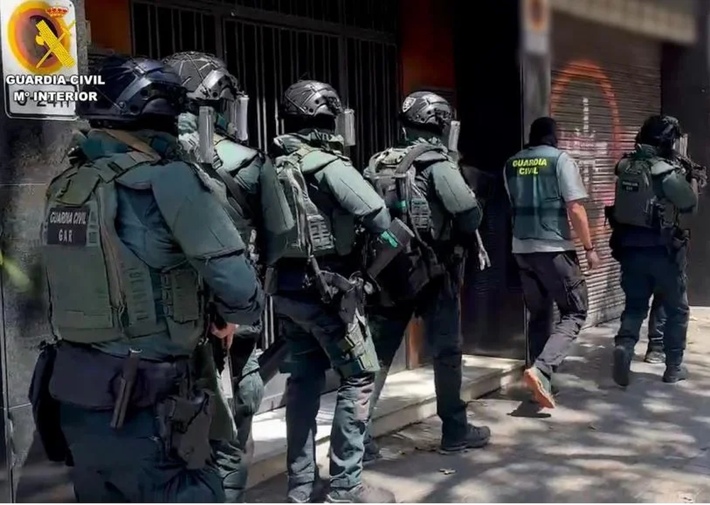 La Guardia Civil en el operativo antiterrorista en julio de 2024.