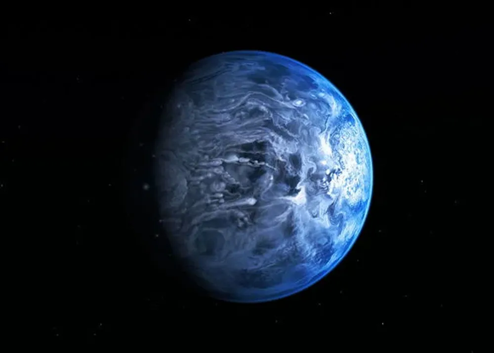 Recreación artística del exoplaneta HD 189733b
