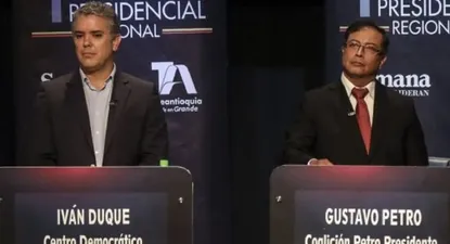 Iván Duque y Gustavo Petro fueron los dos candidatos más votados en la primera vuelta de las elecciones presidenciales de Colombia