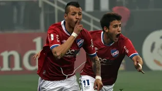 Nicolás López y Leandro Barcia en la celebración