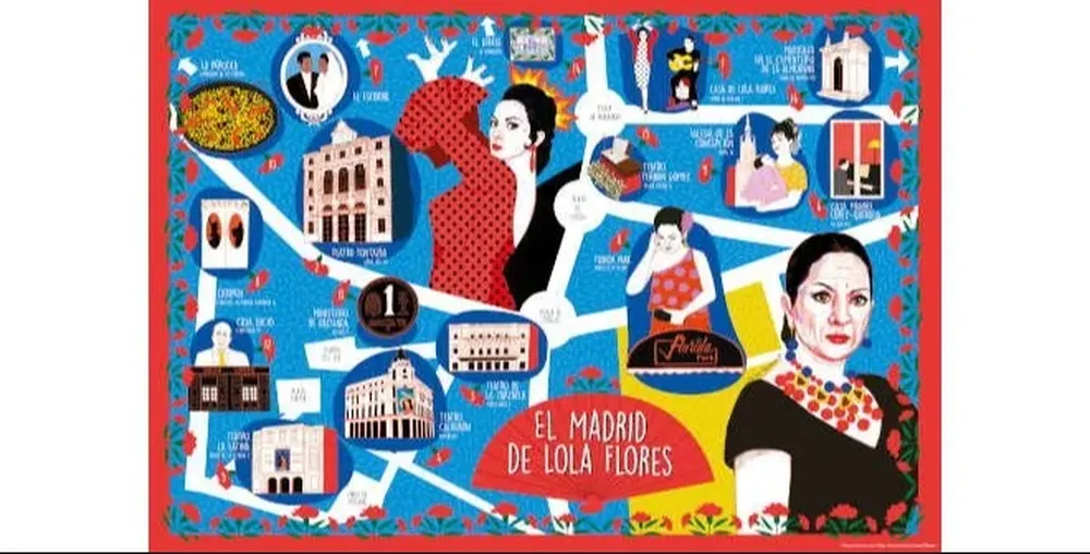 Mapa: El Madrid de Lola Flores