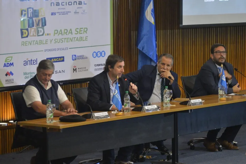 Besozzi, Wilson, Lafluf y Buffa, en el lanzamiento de la Expoactiva Nacional.