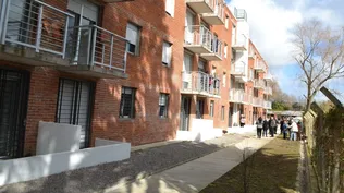 Viviendas en el Parque Rivera que el BPS y el Ministerio de Vivienda entregaron para jubilados y pensionistas