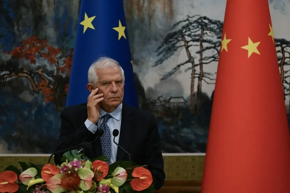 Josep Borrell desde Beijing advierte a Israel que no se pueden cortar los servicios a los palestinos