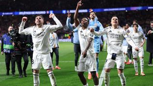 Federico Valverde, Vinicius Jr, y Lucas Vázquez