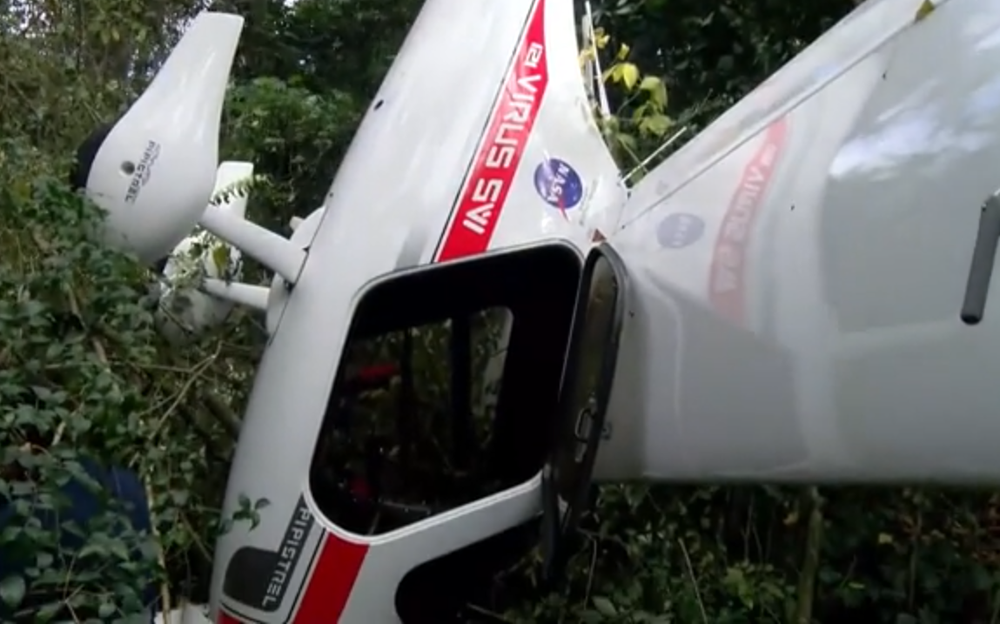 Avioneta que cayó en Marindia