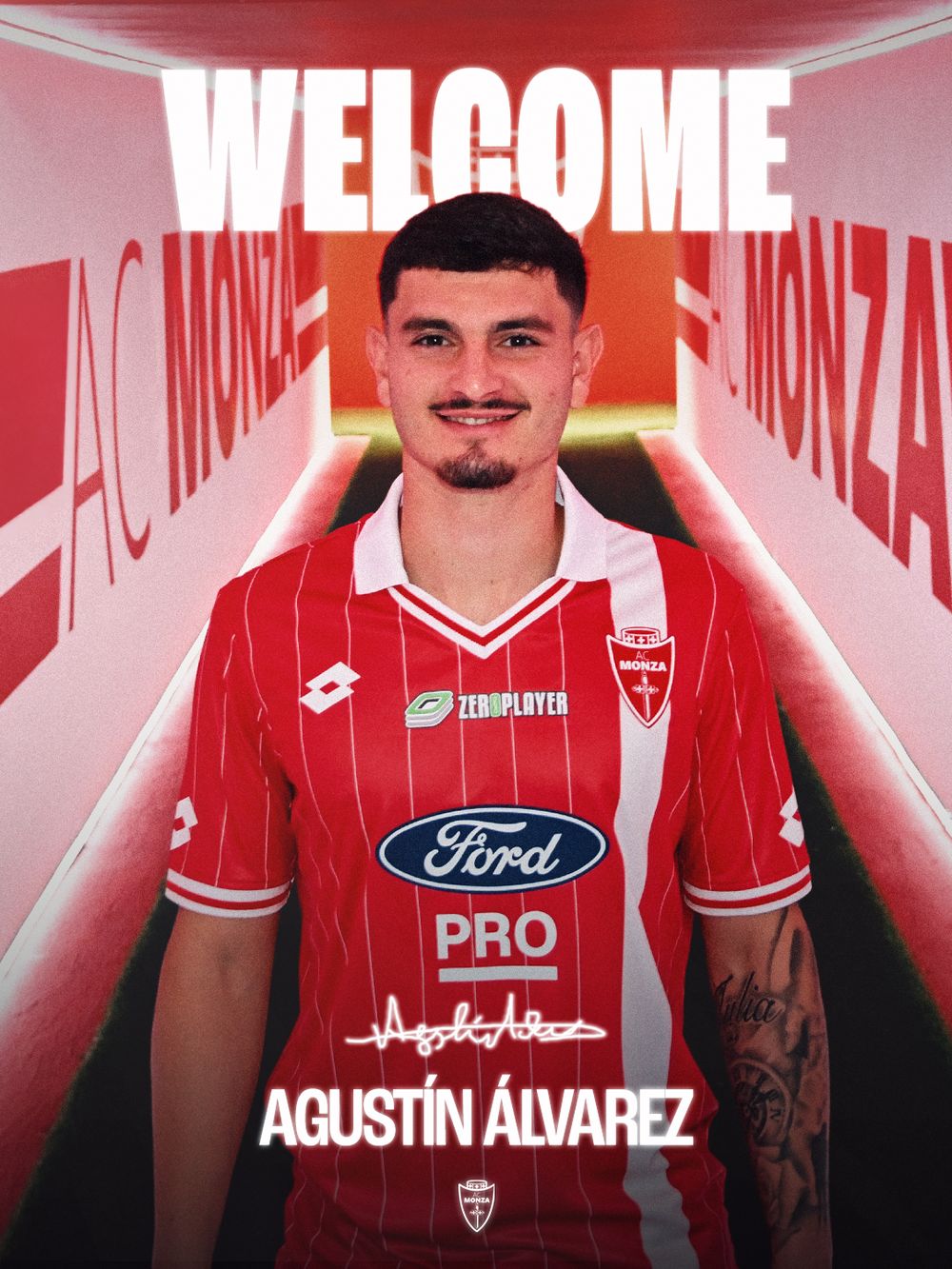 El Canario Álvarez Martínez fue presentado en su nuevo club en el fútbol italiano: Monza