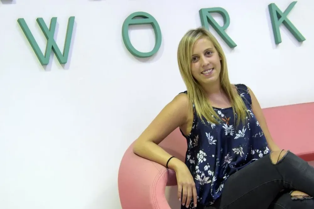 Fiorella Bergamasco en Sinergia, donde es parte del programa de incubación desde agosto de 2016