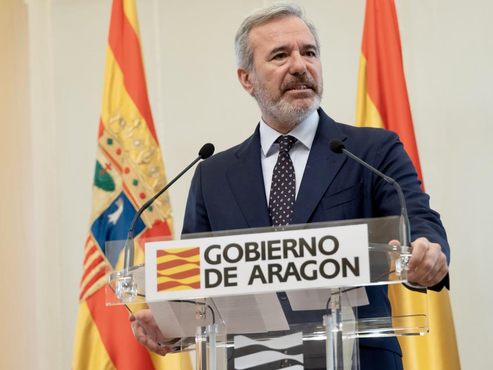 El presidente de Aragón, Jorge Azcón.