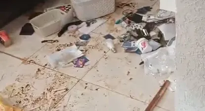 Así quedó la casa donde estaba Shany cuando la secuestraron