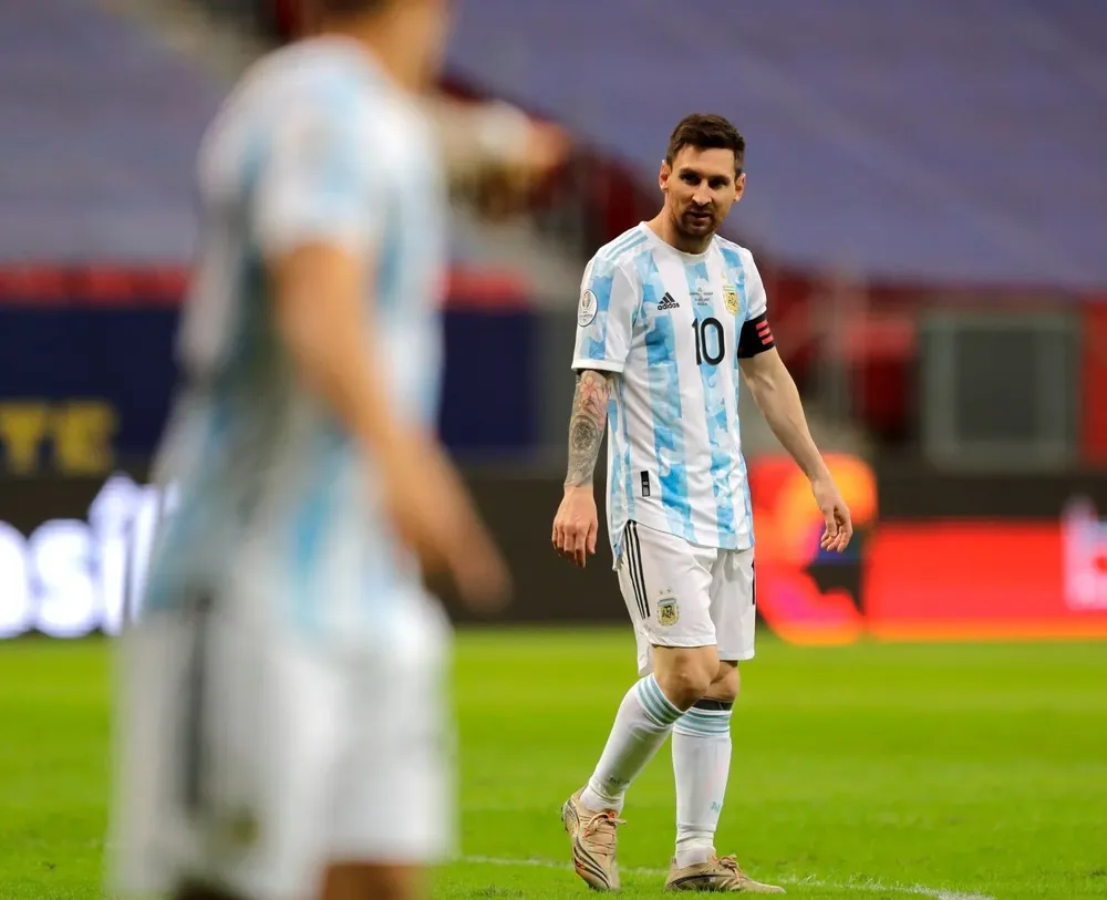 La remera de Messi fue a parar a las manos de Gio González