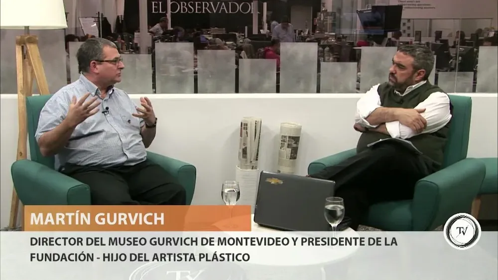Martín Gurvich es hijo de José Gurvich, es el director del museo y el presidente de la fundación que lleva el nombre de su padre.Habló de la obra del artista plástico y de su relación con el Uruguay, también habló del nuevo museo donde se exponen cuadros de su padre.Además dijo que hay mucha falsificación, que en la feria de Tristán Narvaja se pueden comprar cuadros a $50 o $100 y de pasar de mano en mano terminan en remates en todas partes del mundo.